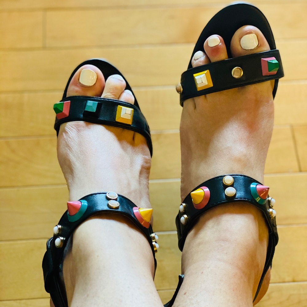 NY&Co Sandal Heels with Colorful Studs